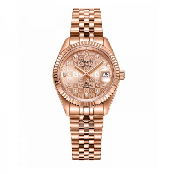 Alexandre Christie AC 5014 Full Rosegold Lady LDBRGLN